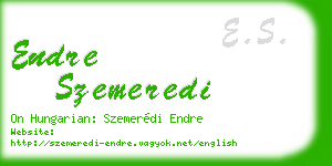 endre szemeredi business card